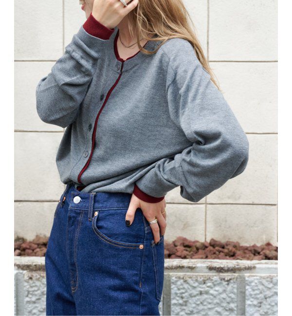 OUTDOOR PRODUCTS Usual Things「前後2WAYダブルカラートリムカーディガン」|カーディガン|