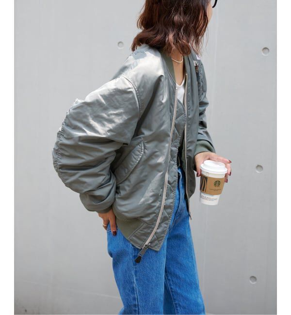 OUTDOOR PRODUCTS Usual Things「ULT MA-1ジャケット ユニセックス着用可」|ブルゾン・スタジャン|