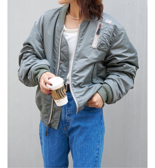 OUTDOOR PRODUCTS Usual Things「ULT MA-1ジャケット ユニセックス着用可」|ブルゾン・スタジャン|