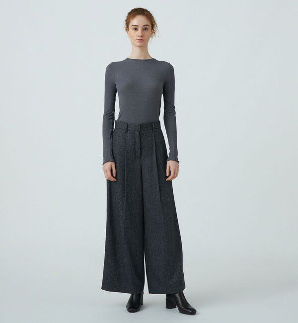 Ballsey「コットンシルクリブ クルーネックプルオーバー」|Tシャツ・カットソー|