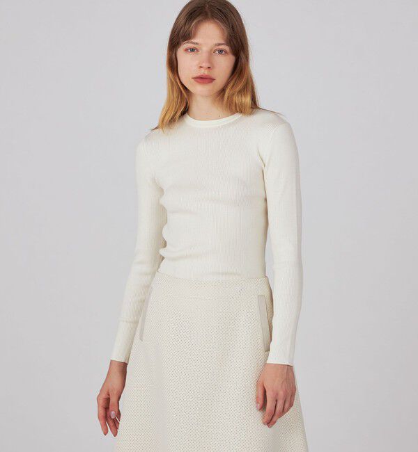 Ballsey「スーパーエクストラファインウールリブ クルーネックプルオーバー」|ニット・セーター|