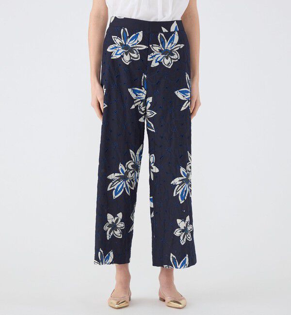 TOMORROWLAND collection「アイレットプルメリア ワイドストレートパンツ」|その他|