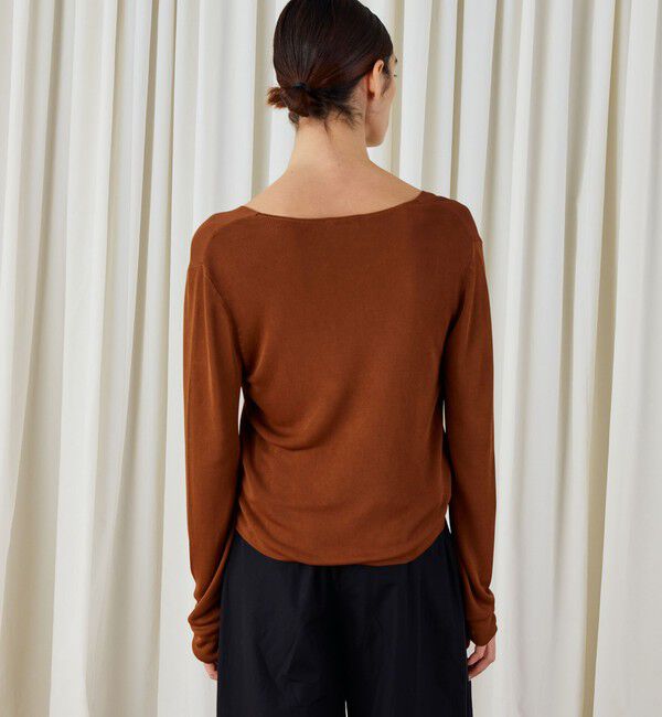 DES PRES「マットレーヨン Vネックカーディガン」|カーディガン|