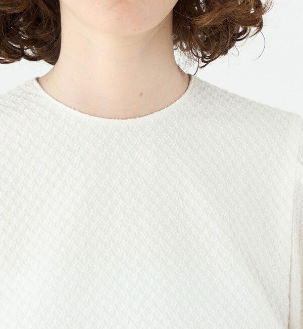 Ballsey「タイニーフラワージャカード パフスリーブブラウス」|シャツ・ブラウス|