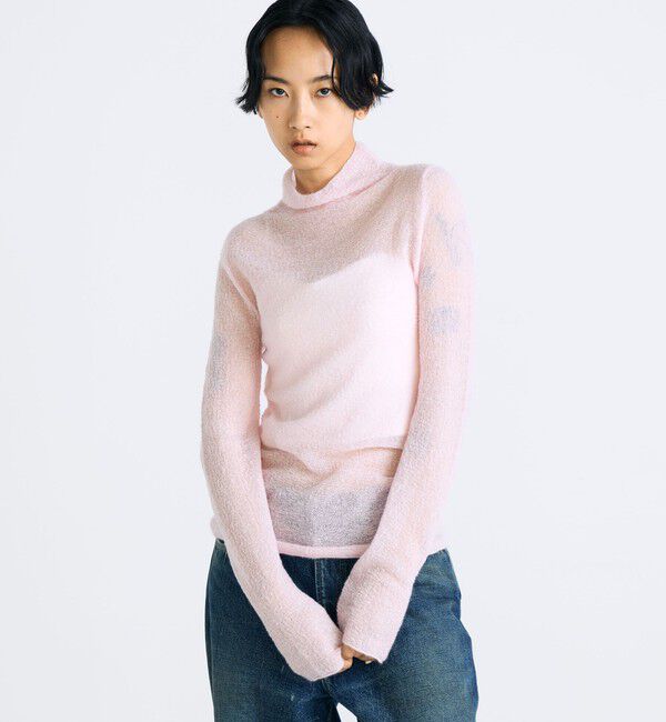 Edition「モヘアシアー ハイネックネックニット」|ニット・セーター|