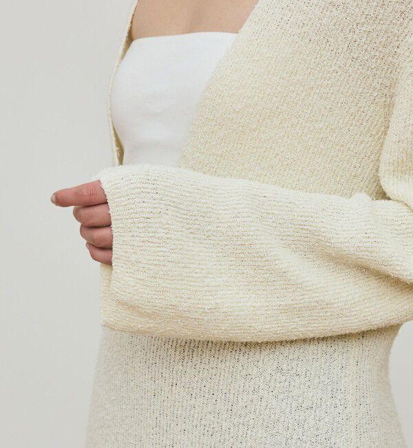 DES PRES「カールヤーンニット Vネックチュニックプルオーバー」|ニット・セーター|