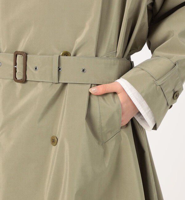 TOMORROWLAND GOODS「HAVERSACK Silkcoating ラグラントレンチコート」|トレンチコート|