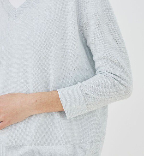 GALERIE VIE「【WEB先行予約】ドライカノコ Vネックプルオーバー」|ニット・セーター|