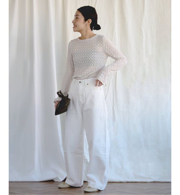 EMILYWEEK「オーガニックコットン混レースプルオーバー」|Tシャツ・カットソー|