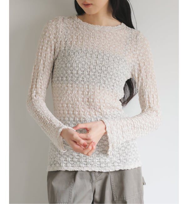 EMILYWEEK「オーガニックコットン混レースプルオーバー」|Tシャツ・カットソー|