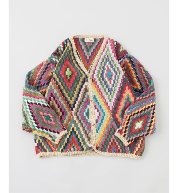 JOINT WORKS「MacMahon Knitting Mills  Crochet Button Cardigan-Dia」|カーディガン|