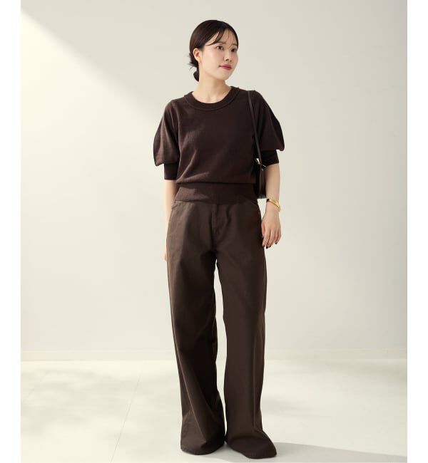 Plage「R&rsquo;IAM ハーフスリーブパフニット」|ニット・セーター|