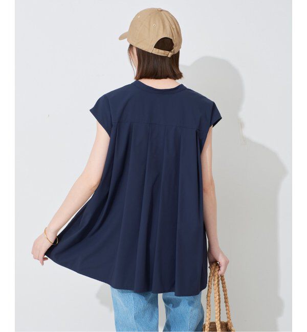 SLOBE IENA「《防しわ性/撥水/接触冷感/2枚セット》ナイロンブラウス&times;パンツセット」|シャツ・ブラウス|