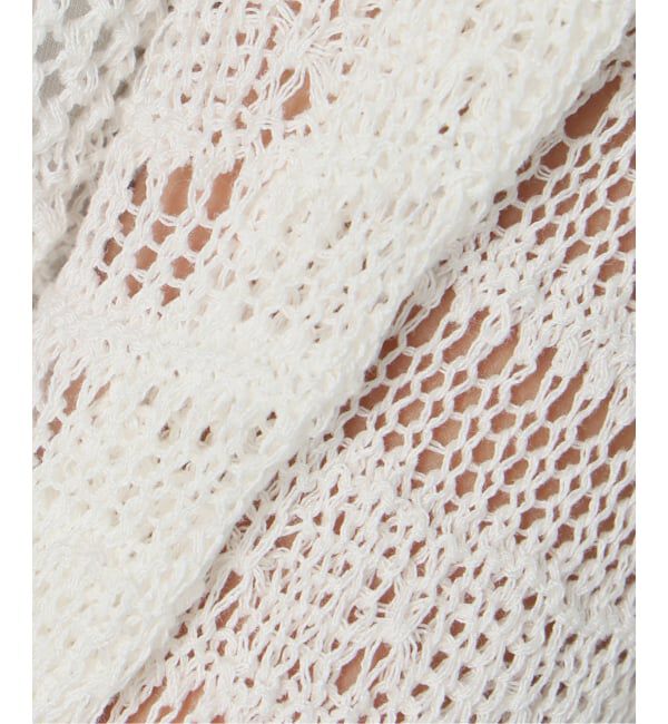 SLOBE IENA「レーシーニットシャツ」|ニット・セーター|