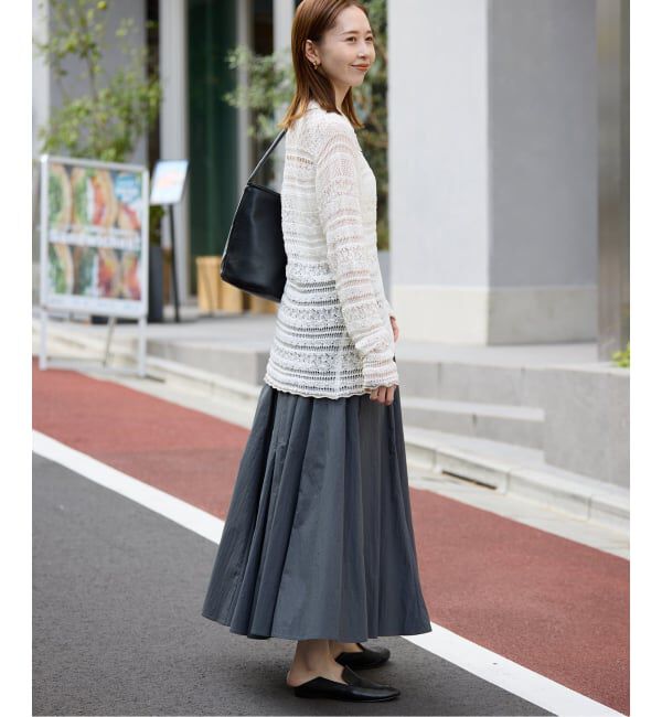 SLOBE IENA「レーシーニットシャツ」|ニット・セーター|