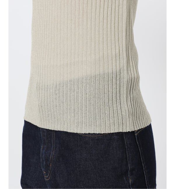 SLOBE IENA「《予約》ラメリブノースリーブプルオーバー」|ニット・セーター|