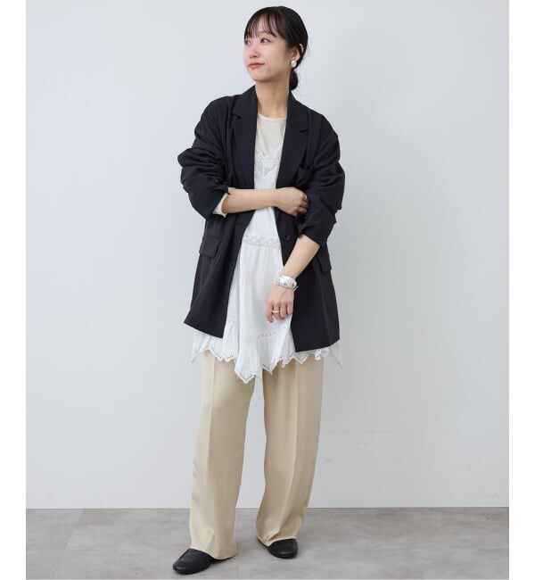 SLOBE IENA「サテンタックパンツ」|その他|