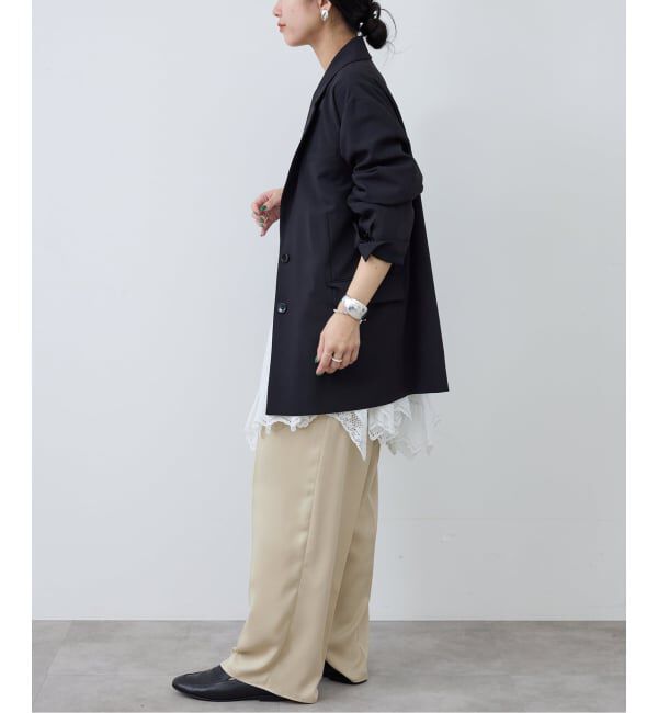 SLOBE IENA「サテンタックパンツ」|その他|