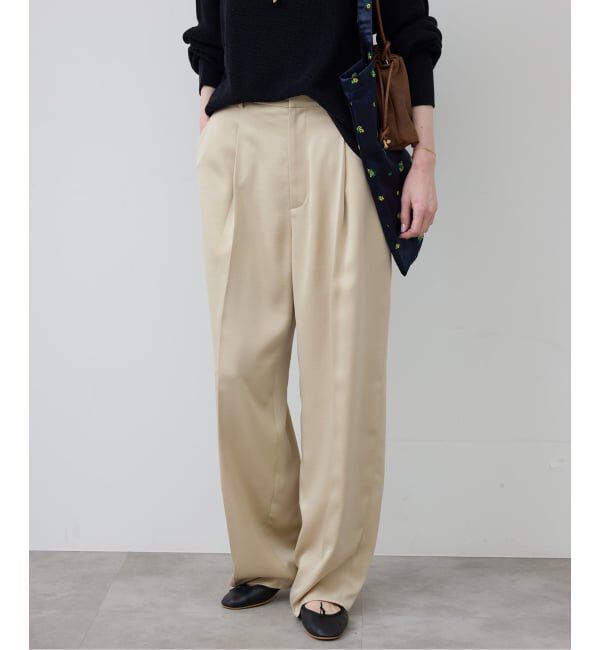 SLOBE IENA「サテンタックパンツ」|その他|