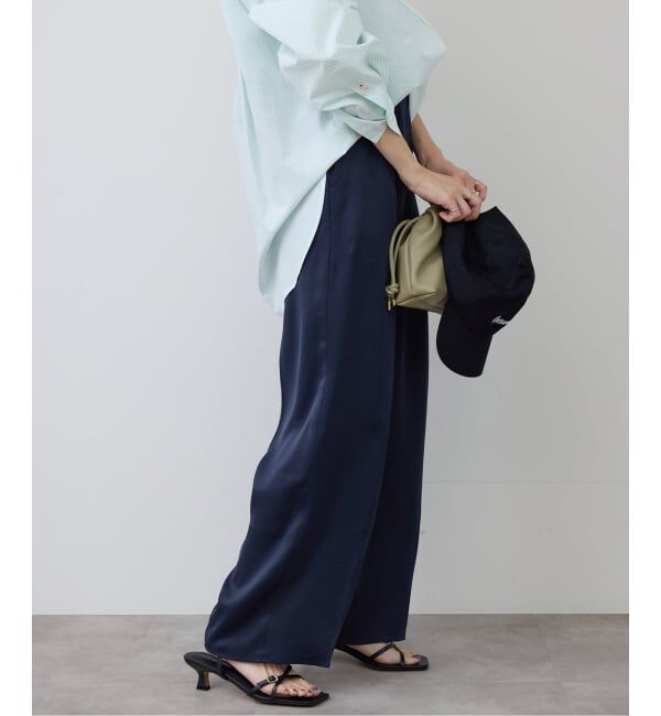 SLOBE IENA「サテンタックパンツ」|その他|