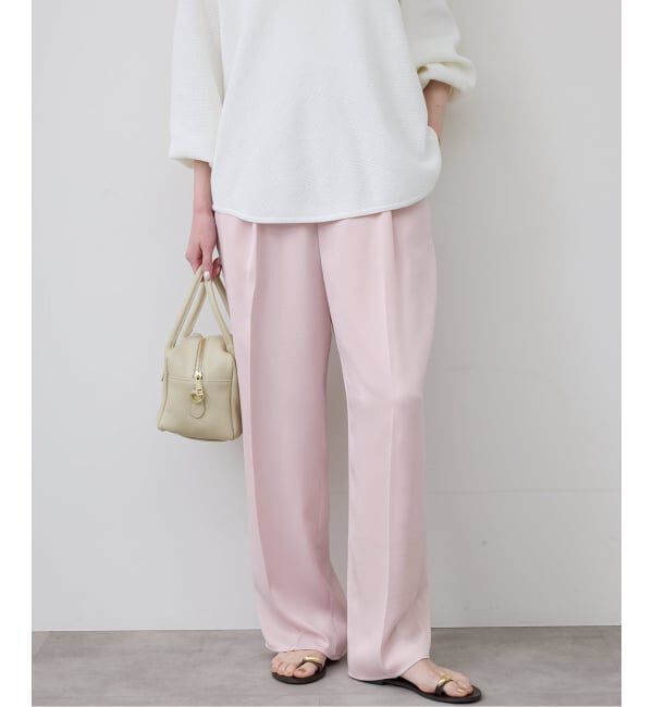 SLOBE IENA「サテンタックパンツ」|その他|