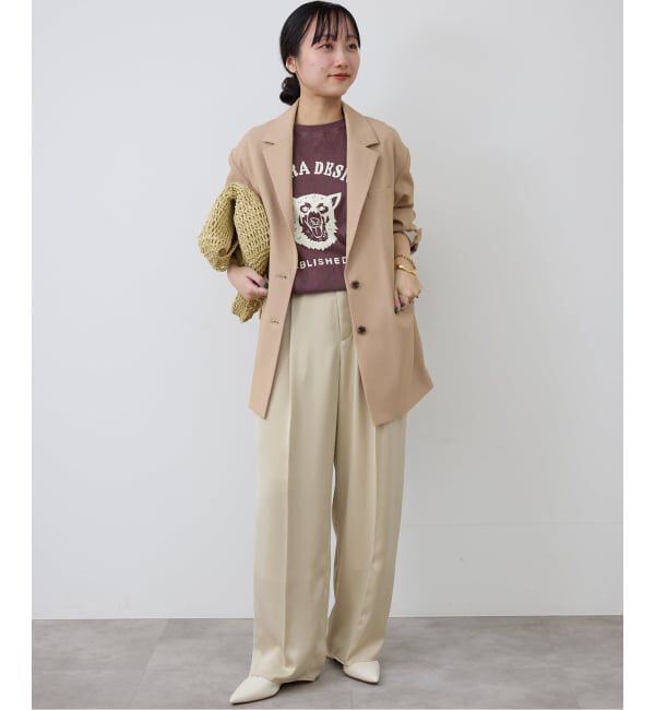 SLOBE IENA「サテンタックパンツ」|その他|