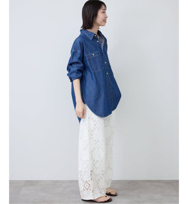 SLOBE IENA「《予約》コットンレースイージーパンツ」|その他|