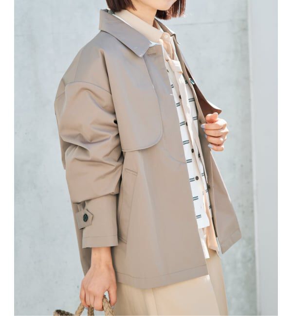 IENA「シングルトレンチショートコート」|トレンチコート|