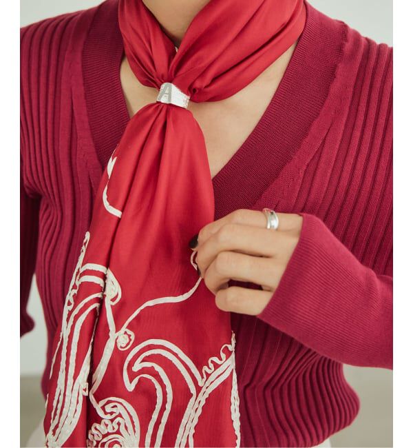 VERMEIL par iena「イタリア糸 RIB Vネックプルオーバー」|ニット・セーター|