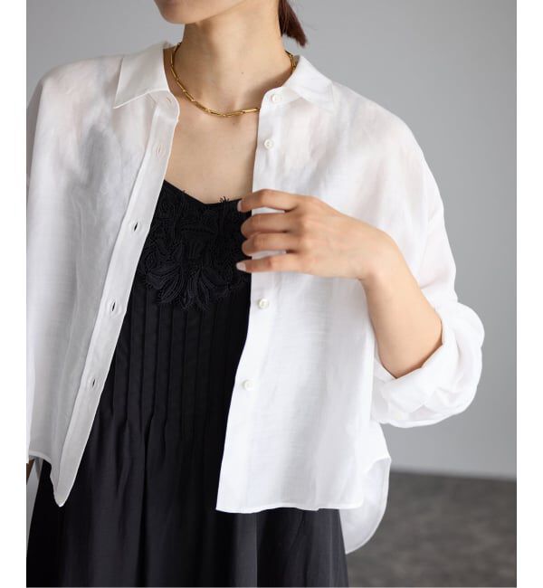 IENA「《新色/WEB限定/追加3予約》ラミーリヨセルショートシャツ」|シャツ・ブラウス|