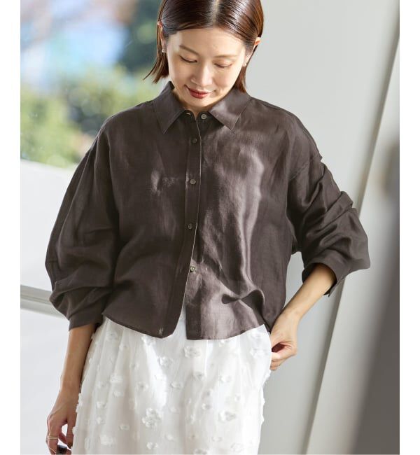 IENA「《新色/WEB限定/追加3予約》ラミーリヨセルショートシャツ」|シャツ・ブラウス|