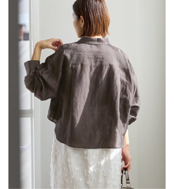 IENA「《新色/WEB限定/追加3予約》ラミーリヨセルショートシャツ」|シャツ・ブラウス|