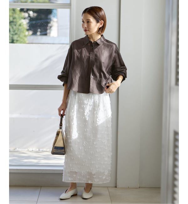 IENA「《新色/WEB限定/追加3予約》ラミーリヨセルショートシャツ」|シャツ・ブラウス|