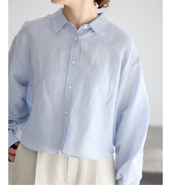 IENA「《新色/WEB限定/追加3予約》ラミーリヨセルショートシャツ」|シャツ・ブラウス|