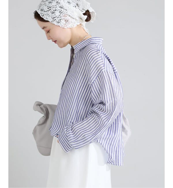 IENA「《新色/WEB限定/追加3予約》ラミーリヨセルショートシャツ」|シャツ・ブラウス|