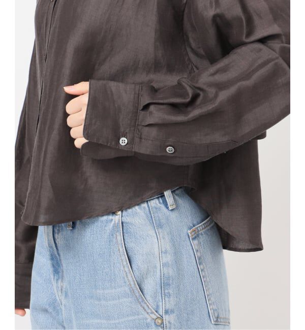 IENA「《新色/WEB限定/追加3予約》ラミーリヨセルショートシャツ」|シャツ・ブラウス|