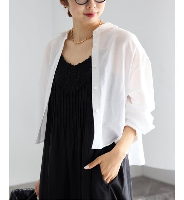 IENA「《新色/WEB限定/追加3予約》ラミーリヨセルショートシャツ」|シャツ・ブラウス|