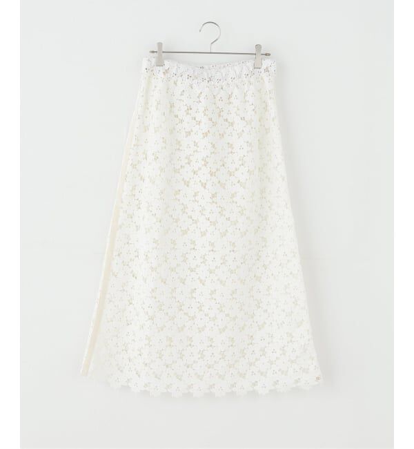 IENA LA BOUCLE「TOURNON /トゥルノン ケミカルレーススカート 26SSSK015」|スカート|ナチュラル