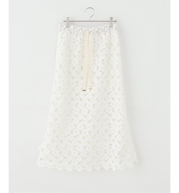 IENA LA BOUCLE「TOURNON /トゥルノン ケミカルレーススカート 26SSSK015」|スカート|