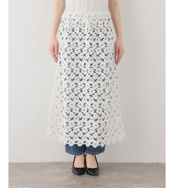 IENA LA BOUCLE「TOURNON /トゥルノン ケミカルレーススカート 26SSSK015」|スカート|
