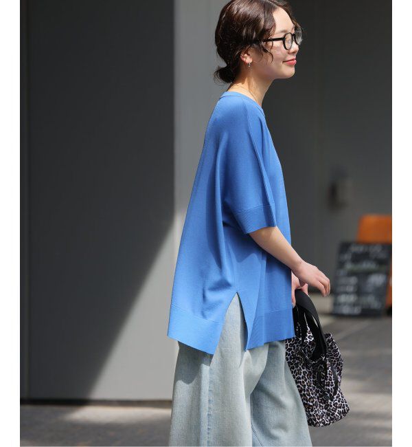 JOURNAL STANDARD relume「《追加》接触冷感 / ウォッシャブルクールポンチョプルオーバー」|ニット・セーター|