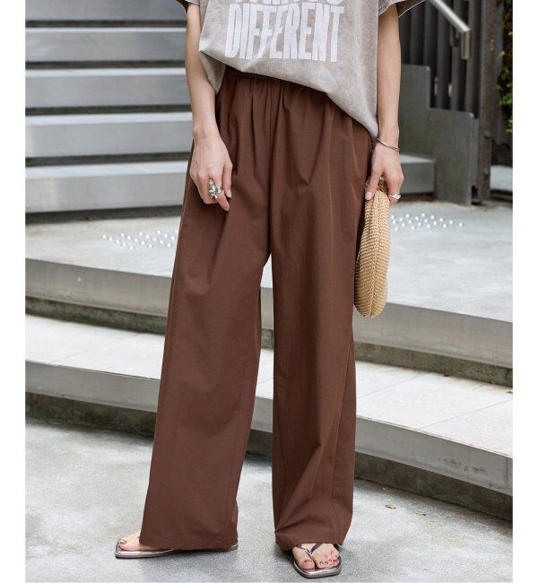 JOURNAL STANDARD「《追加3》【撥水/接触冷感/洗える/UVカット】リネンナイロンストレッチワイドパンツ」|その他|