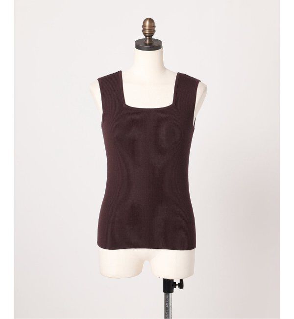 JOURNAL STANDARD relume「《追加3》Vis/Polyスクエアネックリブタンクトップ」|タンクトップ|
