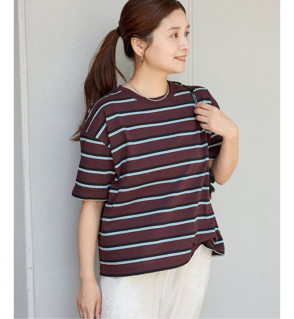 JOURNAL STANDARD「《追加4》汗ジミ防止ボーダービッグT」|Tシャツ・カットソー|