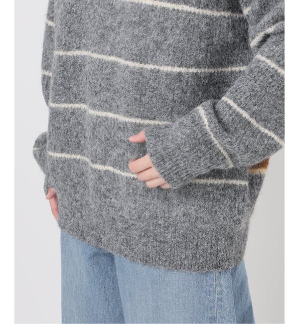 journal standard L'essage「ウールシャギーMIXボーダープルオーバー」|ニット・セーター|