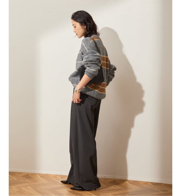 journal standard L'essage「ウールシャギーMIXボーダープルオーバー」|ニット・セーター|