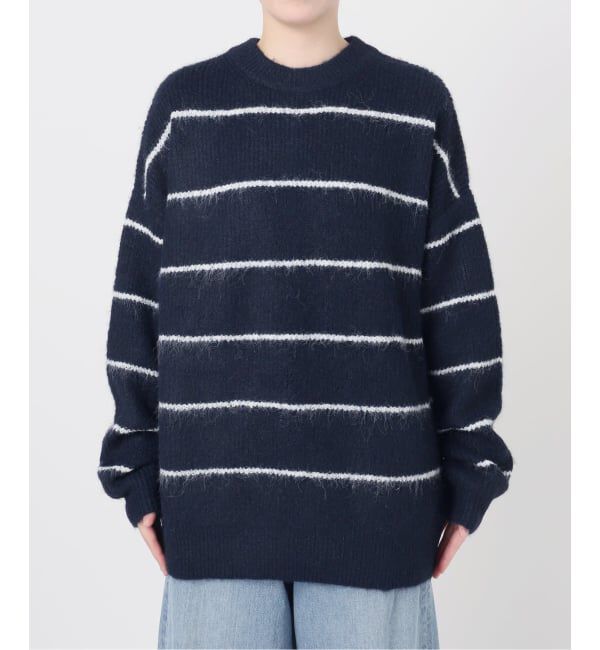 journal standard L'essage「ウールシャギーMIXボーダープルオーバー」|ニット・セーター|