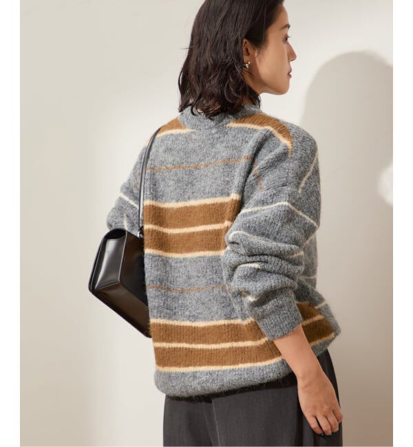 journal standard L'essage「ウールシャギーMIXボーダープルオーバー」|ニット・セーター|