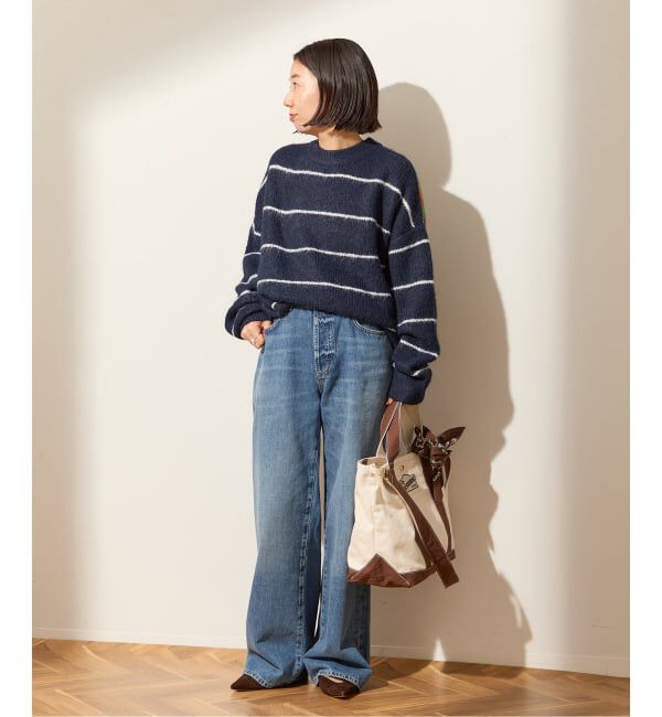 journal standard L'essage「ウールシャギーMIXボーダープルオーバー」|ニット・セーター|