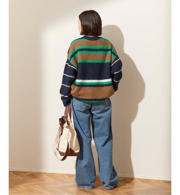 journal standard L'essage「ウールシャギーMIXボーダープルオーバー」|ニット・セーター|